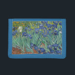 Irises by Van Gogh Tri-fold Wallet<br><div class="desc">Irises is one of many paintings and prints of irises by the Dutch artist Vincent van Gogh. Irises was painted while Vincent van Gogh was living at the asylum at Saint Paul-de-Mausole in Saint-Rémy-de-Provence,  France,  in the last year before his death in 1890.</div>