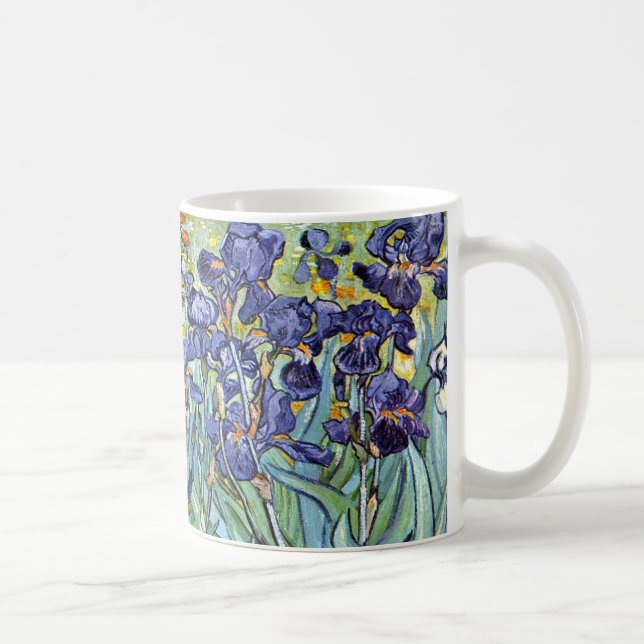 Irises by Vincent van Gogh 1898 Coffee Mug (Right)