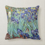 Irises by Vincent van Gogh 1898 Cushion<br><div class="desc">To the best of my knowledge these images are in public domain and believed to be free to use without restriction in the US. 
 Please contact me if you discover that any of these images are not in Public Domain.</div>
