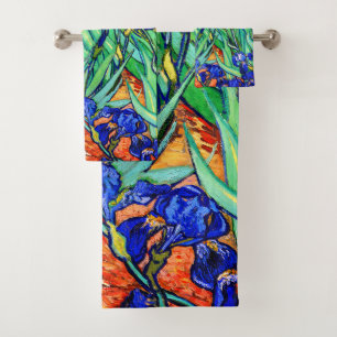 Irises by Vincent Van Gogh Bath Towel Set