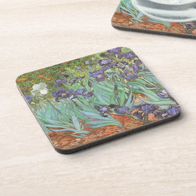 Irises by Vincent van Gogh Coaster (Left Side)