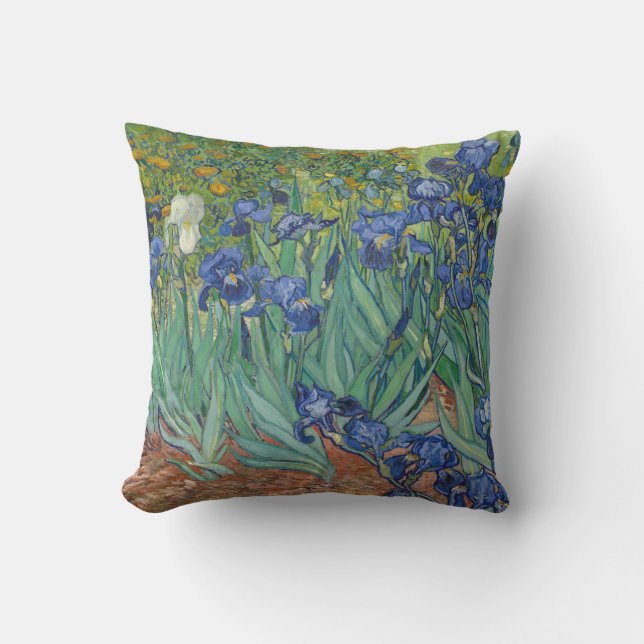Irises by Vincent Van Gogh Cushion (Front)