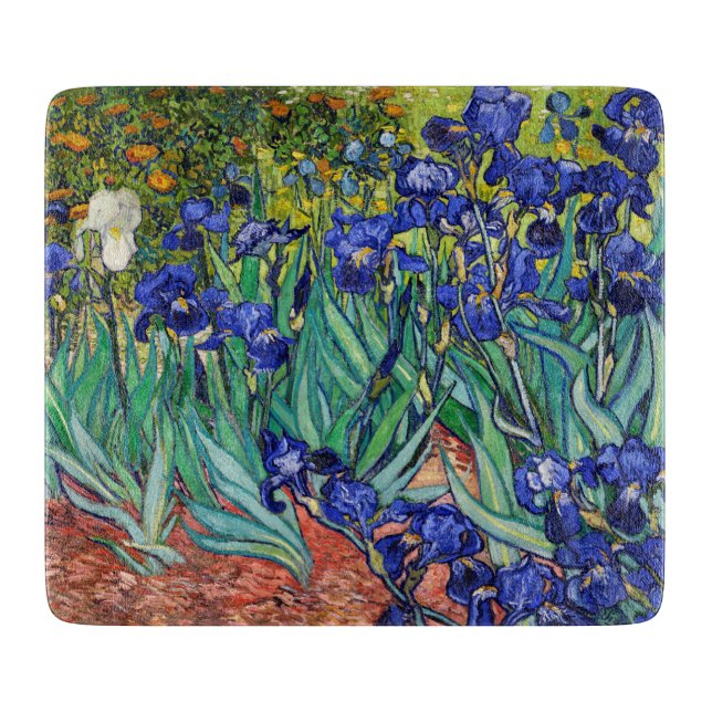 Irises by Vincent van Gogh Cutting Board (Front)