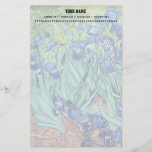 Irises by Vincent van Gogh. Famous art. Stationery