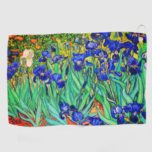 Irises by Vincent Van Gogh Golf Towel