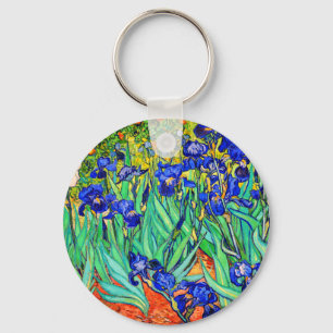 Irises by Vincent Van Gogh Key Ring
