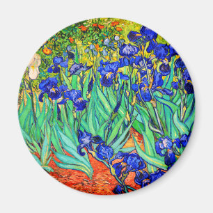 Irises by Vincent Van Gogh Magnet