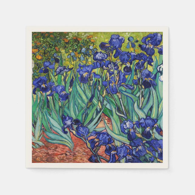 Irises by Vincent van Gogh Napkin (Front)