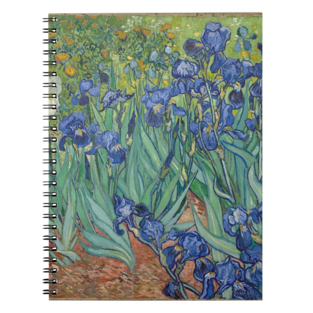 Irises by Vincent Van Gogh  Notebook (Front)