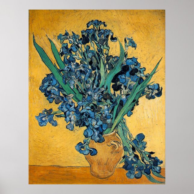 Irises by Vincent van Gogh Poster (Front)