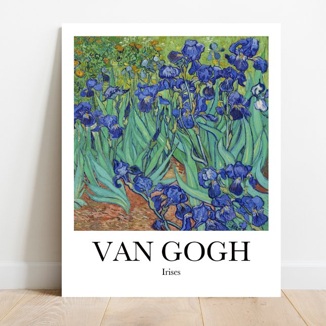 Irises by Vincent van Gogh Poster (Van Gogh's Bold Irises: Bring vibrancy to your walls! High-quality art poster)
