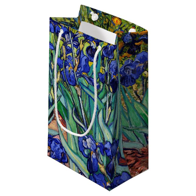 Irises by Vincent van Gogh Small Gift Bag (Front Angled)