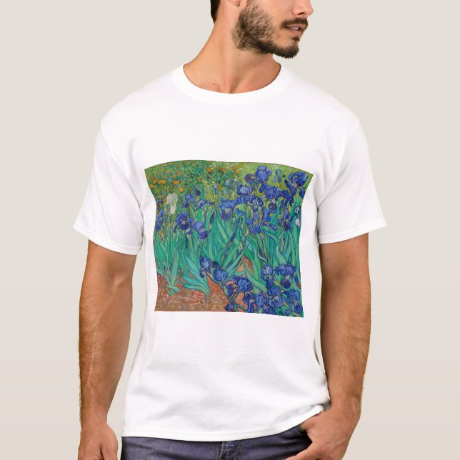 Irises by Vincent Van Gogh T-Shirt (Front)