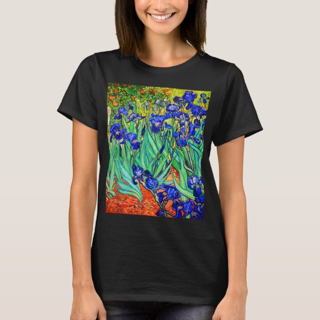 Irises by Vincent Van Gogh T-Shirt (Front)