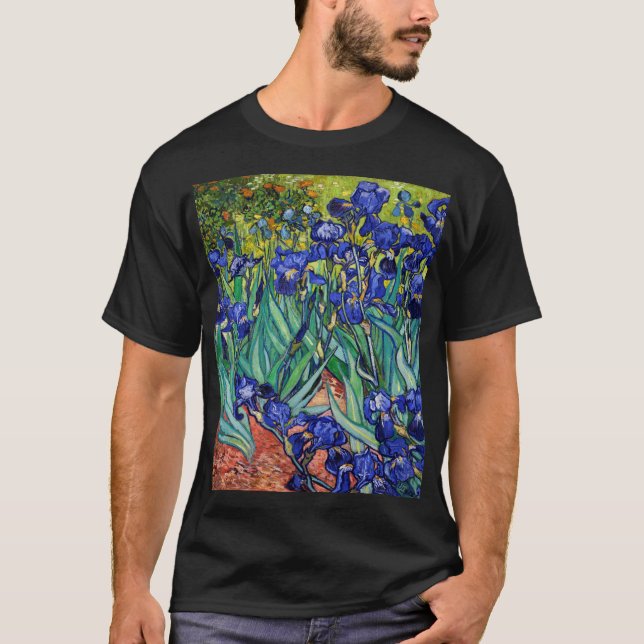 Irises by Vincent van Gogh T-Shirt (Front)