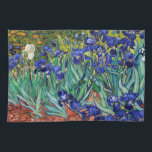 Irises by Vincent van Gogh Tea Towel<br><div class="desc">Irises by Vincent van Gogh,  1889.</div>