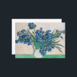 Irises by Vincent van Gogh Thank You Card<br><div class="desc">Vincent van Gogh - Irises,  1890. 
Vincent Willem van Gogh (1853-1890) was a Dutch Post-Impressionist painter who posthumously became one of the most famous and influential figures in Western art history.</div>