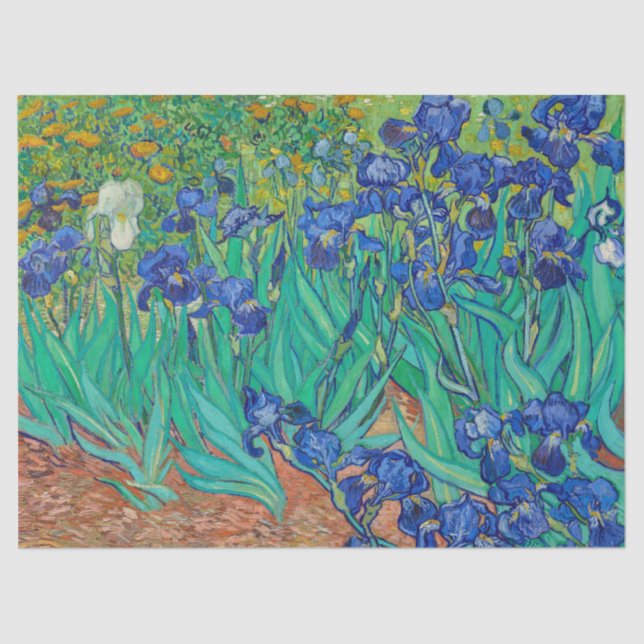 Irises by Vincent van Gogh Tissue Paper (Front)