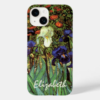 Irises by Vincent van Gogh, Vintage Garden Art Case-Mate iPhone 14 Case