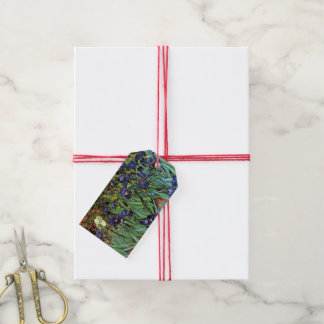 Irises by Vincent van Gogh, Vintage Garden Art Gift Tags