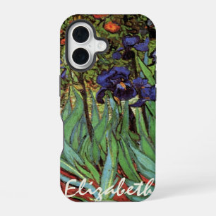 Irises by Vincent van Gogh, Vintage Garden Art iPhone 16 Case