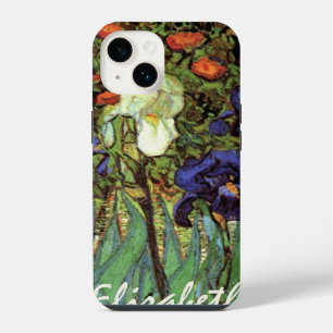 Irises by Vincent van Gogh, Vintage Garden Art iPhone 14 Case