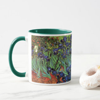 Irises by Vincent van Gogh, Vintage Garden Art Mug