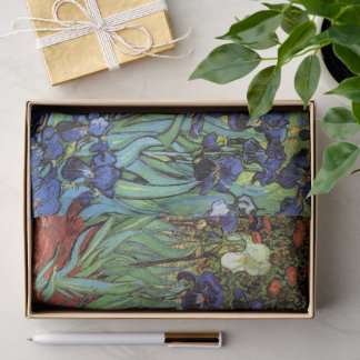 Irises by Vincent van Gogh, Vintage Garden Art Tissue Paper