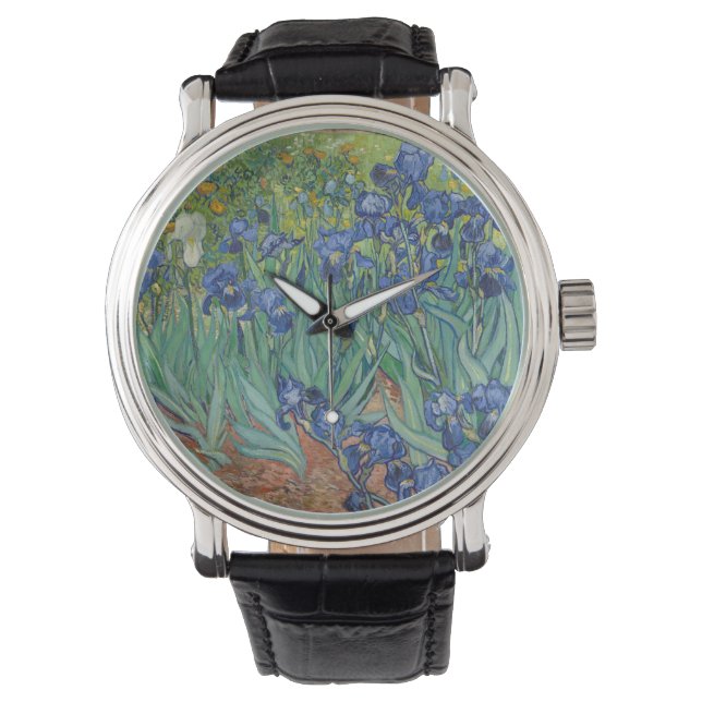 Irises by Vincent Van Gogh Watch (Front)