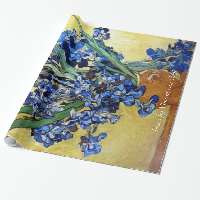 Irises by Vincent van Gogh. Wrapping Paper (Unrolled)