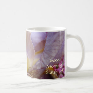Irises Coffee Cup Mug gifts Purple Iris Flowers