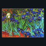 Irises, famous painting by Vincent van Gogh Wrapping Paper Sheet<br><div class="desc">Irises,  beautiful floral painting by Vincent van Gogh</div>