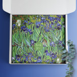 Irises Floral Landscape Vincent van Gogh Tissue Paper<br><div class="desc">This tissue paper brings a touch of timeless artistry to any occasion. Van Gogh's post-impressionist masterpiece, Irises (1889), which is a celebrated work, renowned for its striking violet-blue irises set in a lush garden landscape. The influence of Japanese art on this painting is apparent, as it beautifully combines traditional Western...</div>