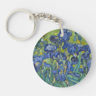 Irises, Floral Oil Painting, Vincent Van Gogh Key Ring