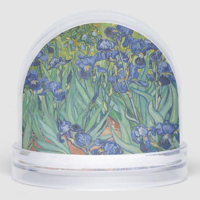 Irises, Floral Oil Painting, Vincent Van Gogh Snowglobe (Front)