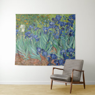 Irises, Floral Oil Painting, Vincent Van Gogh Tapestry