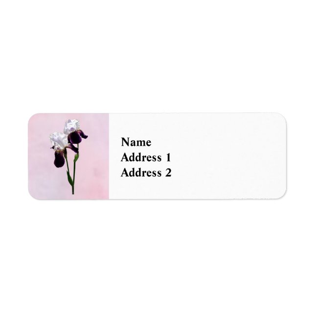 Irises in Love Return Address Label (Front)