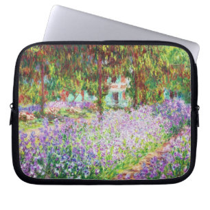 Irises in Monet's Garden Claude Monet Laptop Sleeve