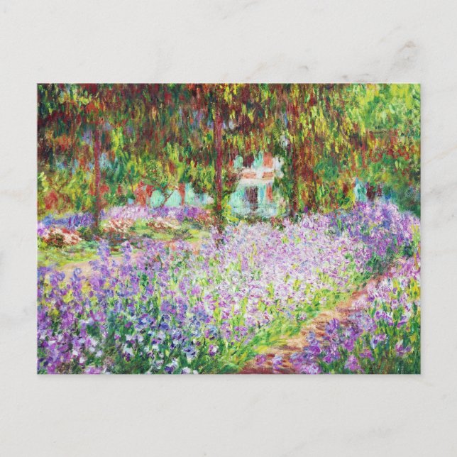 Irises in Monet's Garden Claude Monet Postcard (Front)
