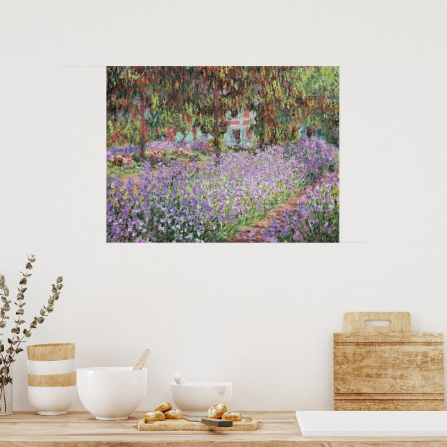 Irises in Monet's Garden Poster (Kitchen)