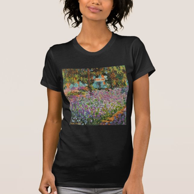 Irises In Monet's Garden T-Shirt (Front)