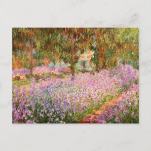 Irises in the Garden by Monet Postcard