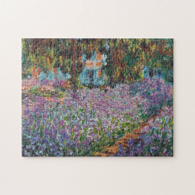 Irises in the Garden Monet Fine Art Jigsaw Puzzle (Horizontal)