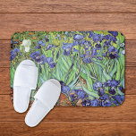 Irises in the Garden Vincent van Gogh Bath Mat<br><div class="desc">A canvas of timeless art this bathmat showcases the oil painting,  Irises (1889),  by Vincent van Gogh (1853-1890). Blue-violet iris in the garden,  which was influenced by Japanese art.</div>