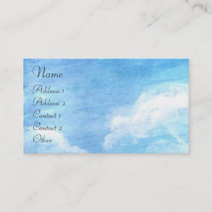 IRISES IN TUSCANY / Green Purple Flower Field Business Card