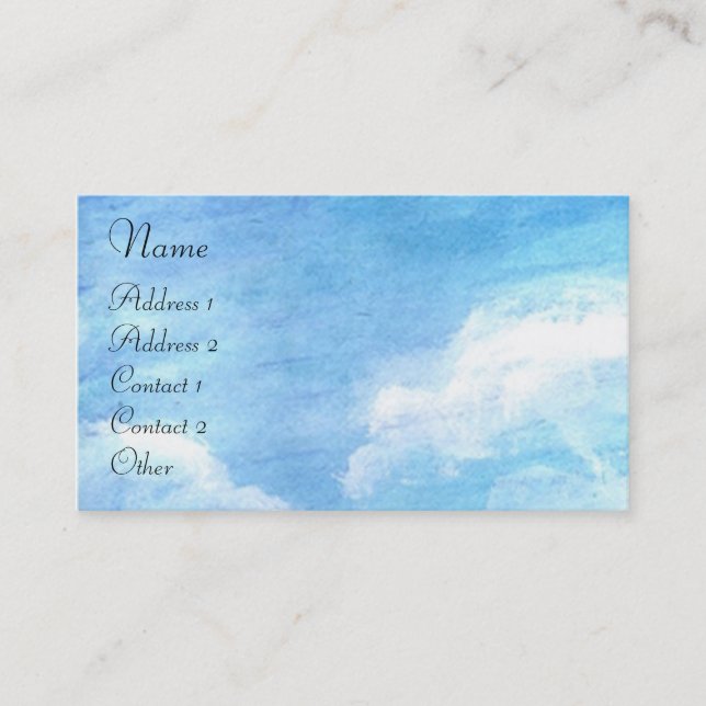 IRISES IN TUSCANY / Green Purple Flower Field Business Card (Front)