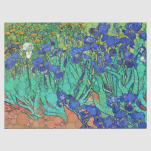 Irises, Infinity Dots by After Vincent van Gogh Tissue Paper
