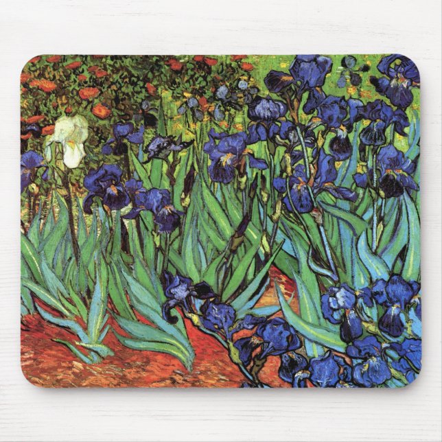 Irises, Saint-Remy, Van Gogh Mouse Pad (Front)
