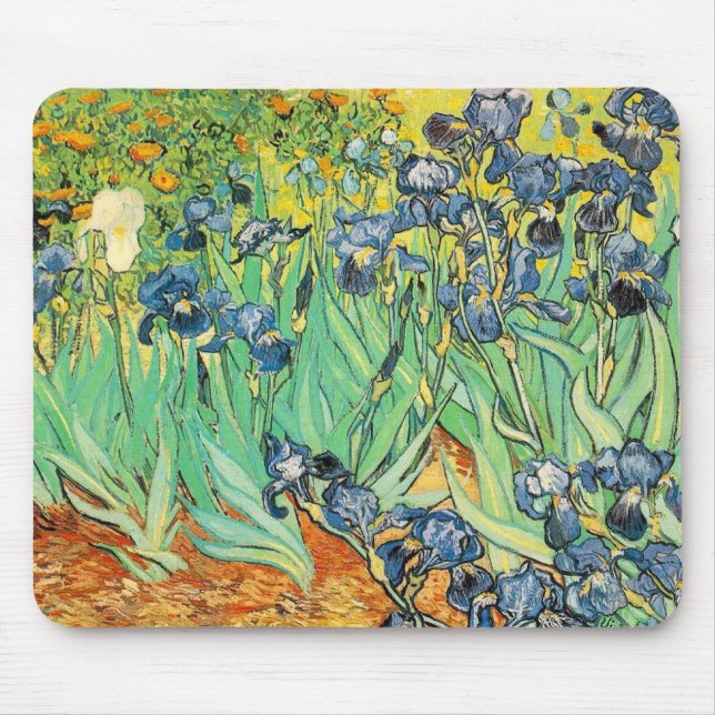 Irises - Van Gogh - c1889 Mouse Pad (Front)
