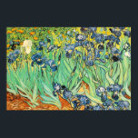 Irises - Van Gogh - c1889 Poster<br><div class="desc">Show people your style and refinement with this reproduction of a fine art piece entitled "Irises" by Vincent van Gogh. Painting of blue irises growing in a field. Painted circa 1889</div>
